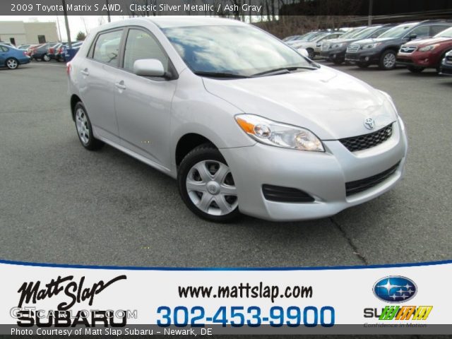 2009 Toyota Matrix S AWD in Classic Silver Metallic