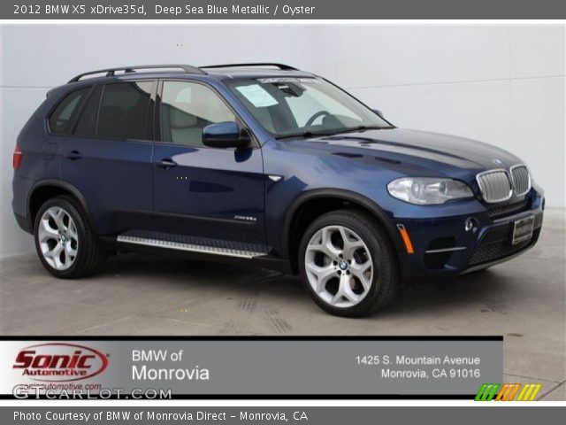 2012 BMW X5 xDrive35d in Deep Sea Blue Metallic