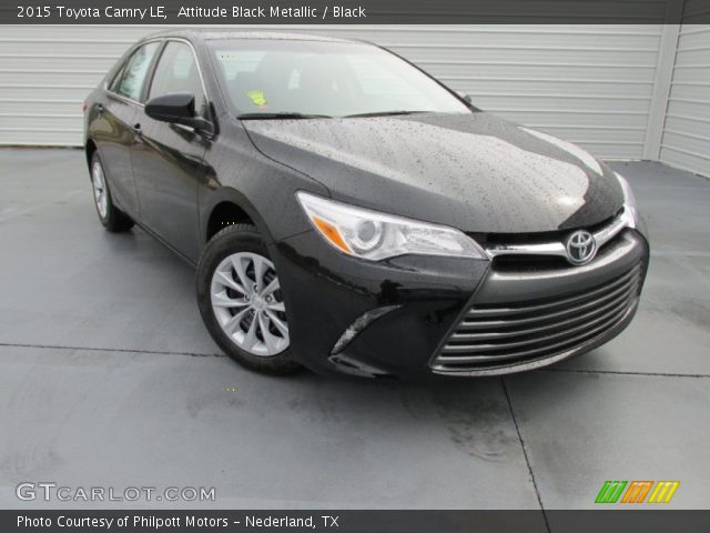 2015 Toyota Camry LE in Attitude Black Metallic