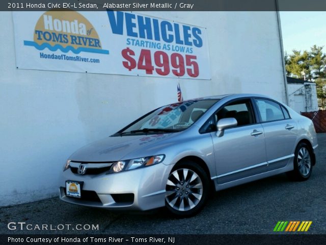 2011 Honda Civic EX-L Sedan in Alabaster Silver Metallic