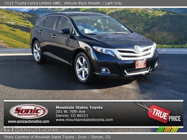 2013 Toyota Venza Limited AWD in Attitude Black Metallic