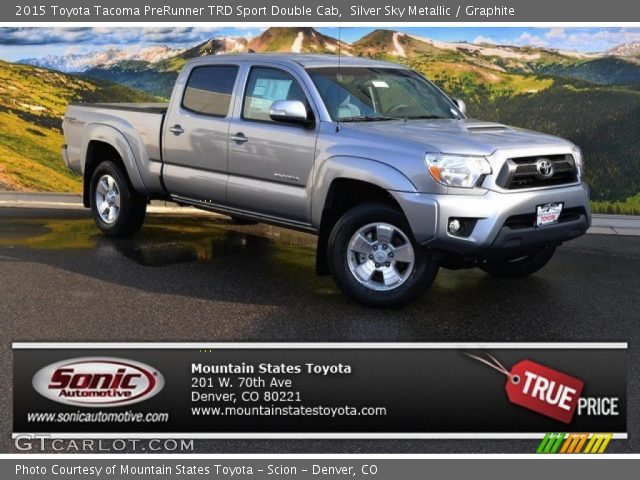 2015 Toyota Tacoma PreRunner TRD Sport Double Cab in Silver Sky Metallic