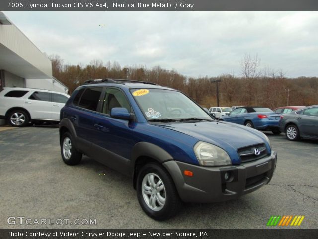 2006 Hyundai Tucson GLS V6 4x4 in Nautical Blue Metallic