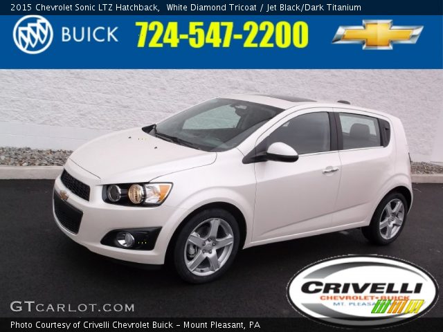 2015 Chevrolet Sonic LTZ Hatchback in White Diamond Tricoat