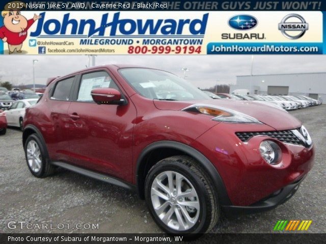 2015 Nissan Juke SV AWD in Cayenne Red