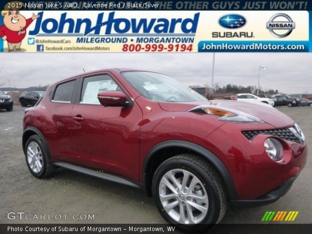 2015 Nissan Juke S AWD in Cayenne Red