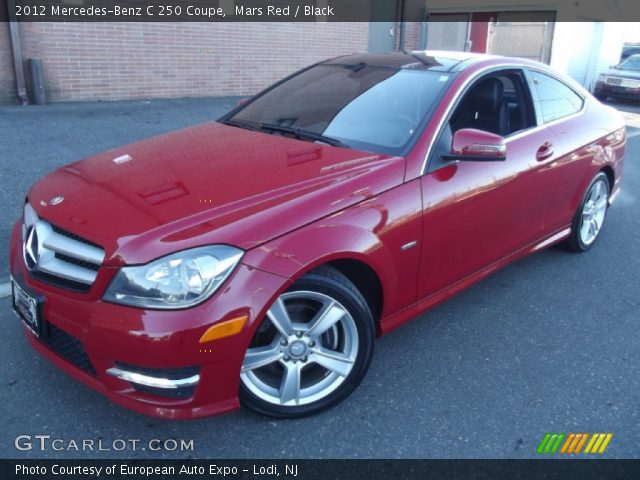 2012 Mercedes-Benz C 250 Coupe in Mars Red