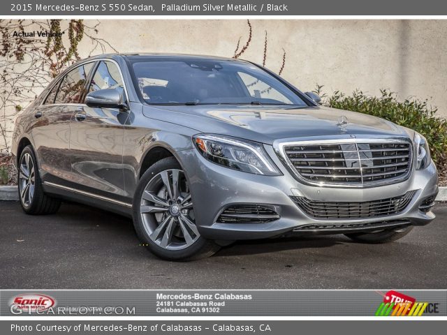 2015 Mercedes-Benz S 550 Sedan in Palladium Silver Metallic