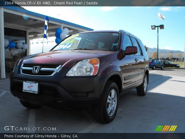 2004 Honda CR-V EX 4WD in Chianti Red Pearl