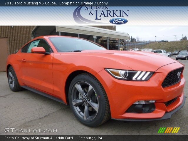 2015 Ford Mustang V6 Coupe in Competition Orange