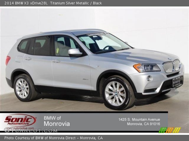 2014 BMW X3 xDrive28i in Titanium Silver Metallic
