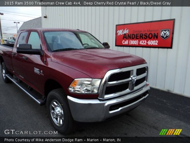 2015 Ram 3500 Tradesman Crew Cab 4x4 in Deep Cherry Red Crystal Pearl