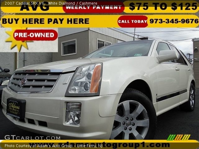 2007 Cadillac SRX V6 in White Diamond