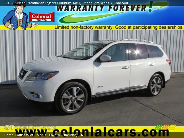 2014 Nissan Pathfinder Hybrid Platinum AWD in Moonlight White