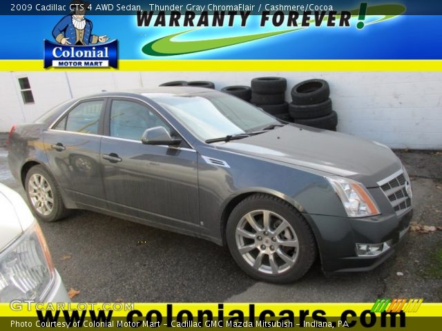 2009 Cadillac CTS 4 AWD Sedan in Thunder Gray ChromaFlair