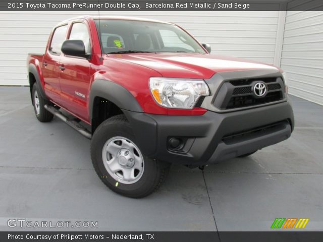 2015 Toyota Tacoma PreRunner Double Cab in Barcelona Red Metallic