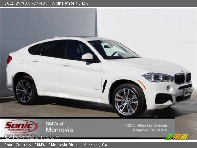 2015 BMW X6 xDrive35i in Alpine White