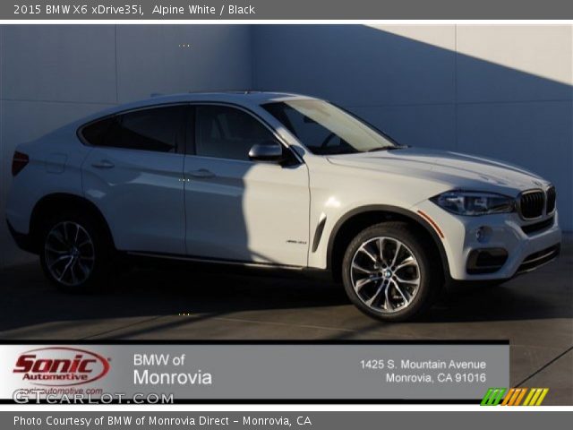 2015 BMW X6 xDrive35i in Alpine White