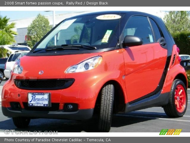 2008 Smart fortwo passion coupe in Rally Red