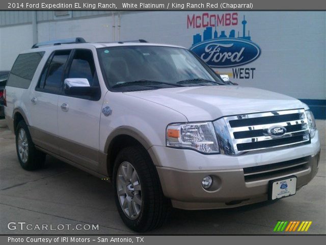 2014 Ford Expedition EL King Ranch in White Platinum