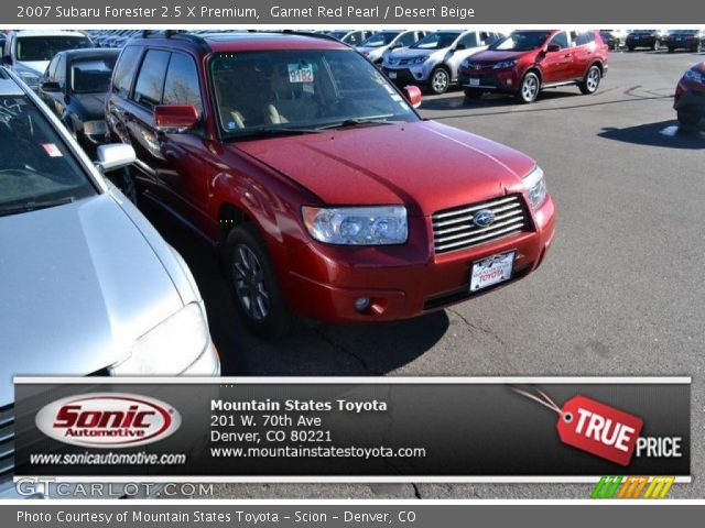 2007 Subaru Forester 2.5 X Premium in Garnet Red Pearl