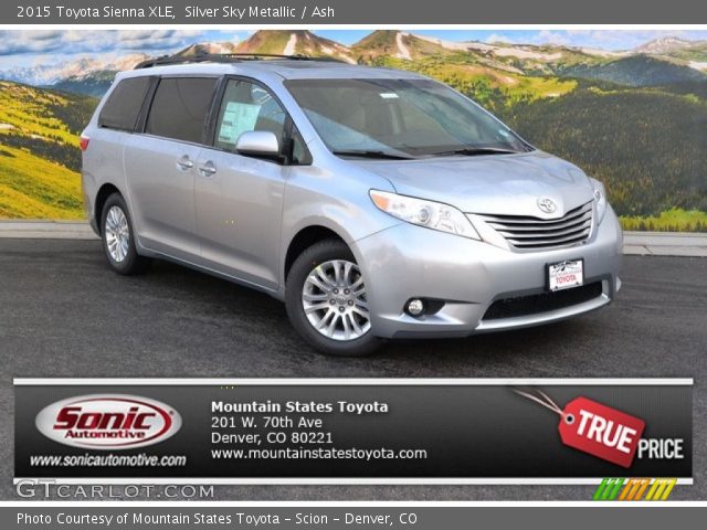 2015 Toyota Sienna XLE in Silver Sky Metallic
