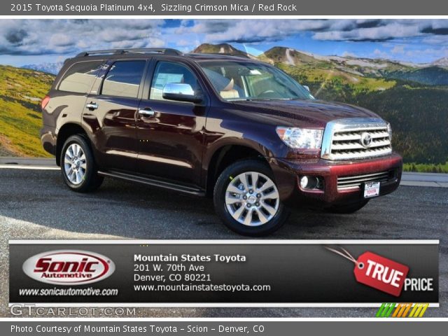 2015 Toyota Sequoia Platinum 4x4 in Sizzling Crimson Mica