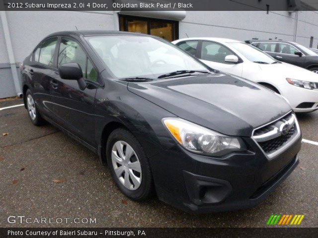 2012 Subaru Impreza 2.0i 4 Door in Obsidian Black Pearl