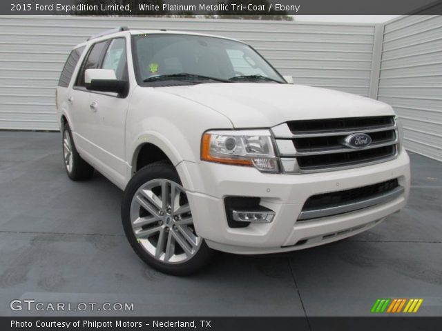 2015 Ford Expedition Limited in White Platinum Metallic Tri-Coat