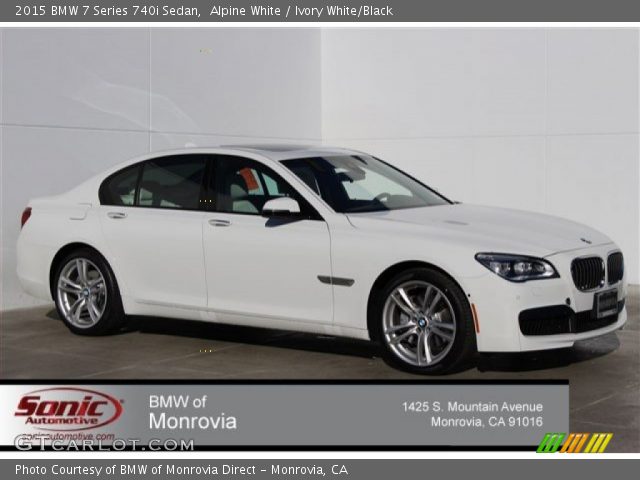 2015 BMW 7 Series 740i Sedan in Alpine White