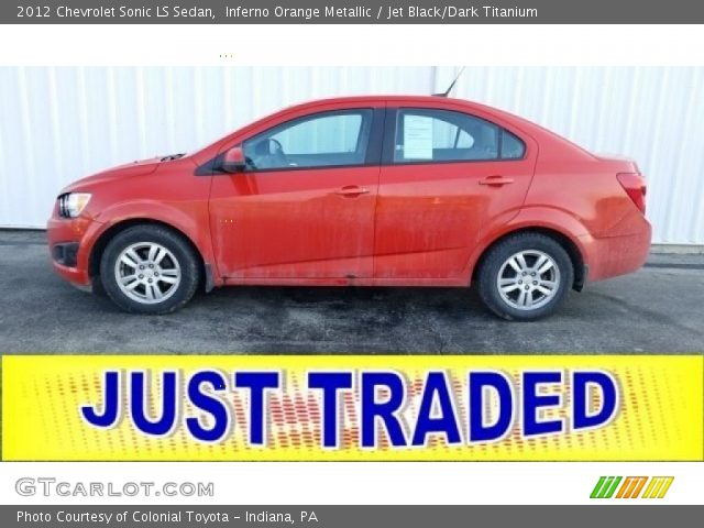 2012 Chevrolet Sonic LS Sedan in Inferno Orange Metallic