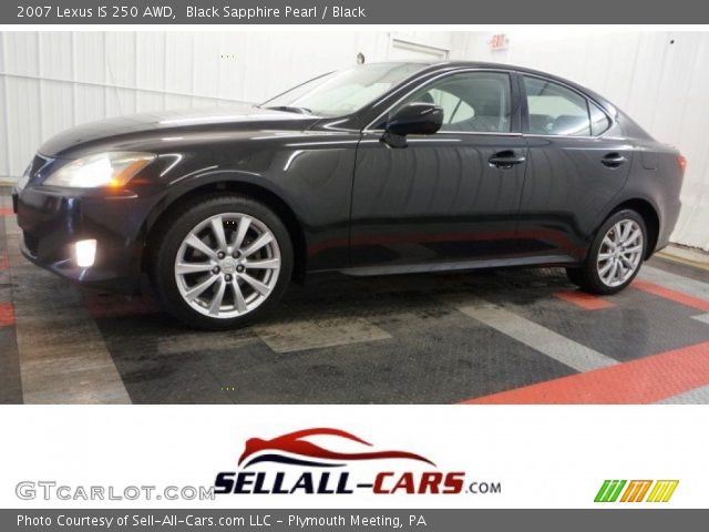 2007 Lexus IS 250 AWD in Black Sapphire Pearl
