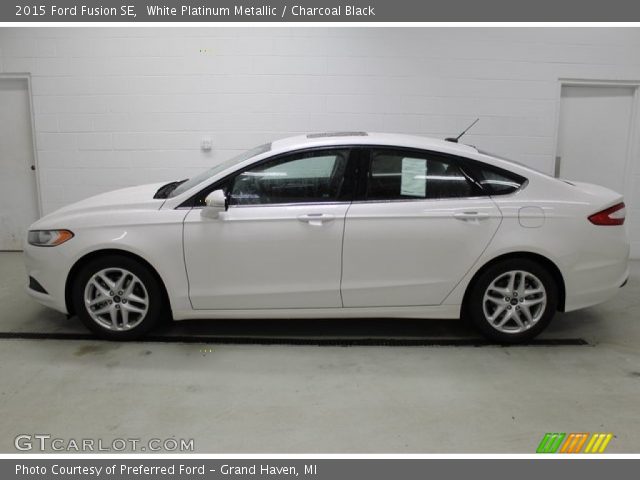 2015 Ford Fusion SE in White Platinum Metallic