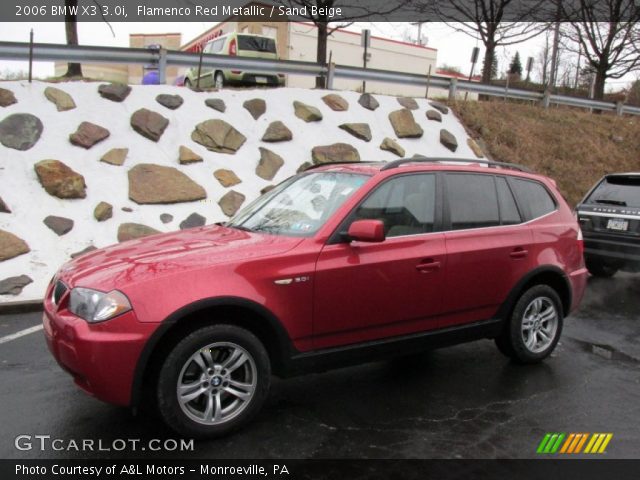 2006 BMW X3 3.0i in Flamenco Red Metallic