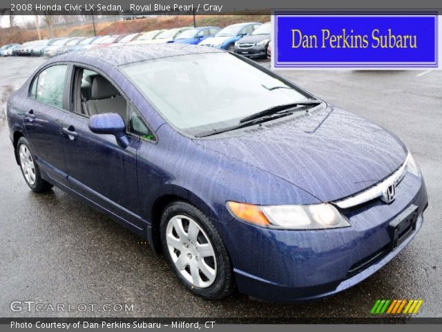2008 Honda Civic LX Sedan in Royal Blue Pearl