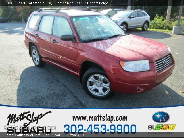 2006 Subaru Forester 2.5 X in Garnet Red Pearl