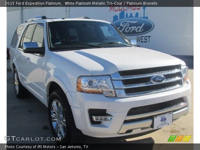 2015 Ford Expedition Platinum in White Platinum Metallic Tri-Coat