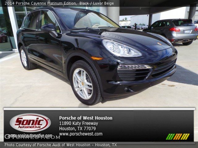 2014 Porsche Cayenne Platinum Edition in Black