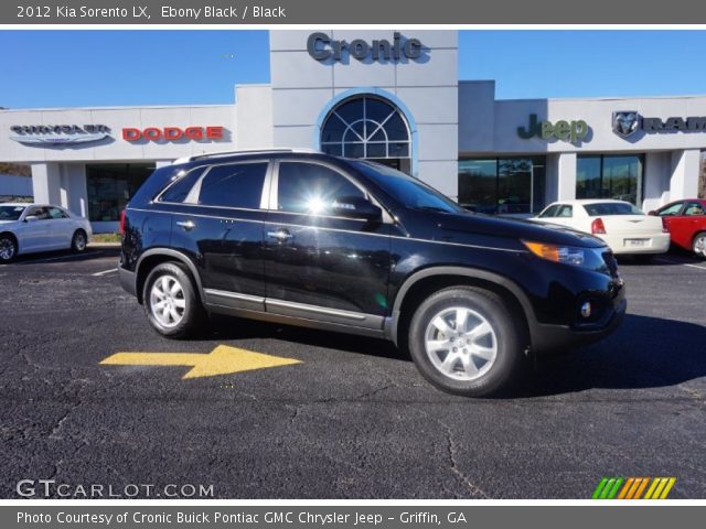 2012 Kia Sorento LX in Ebony Black