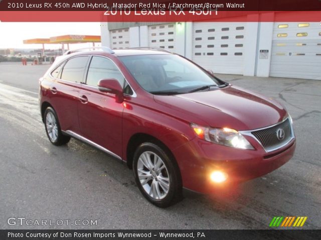 2010 Lexus RX 450h AWD Hybrid in Matador Red Mica