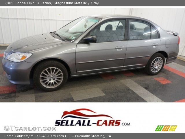 2005 Honda Civic LX Sedan in Magnesium Metallic