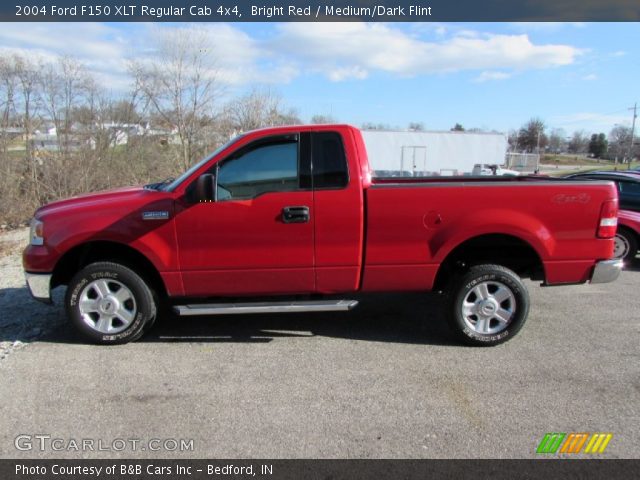 2004 Ford F150 XLT Regular Cab 4x4 in Bright Red