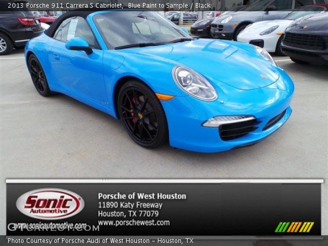 2013 Porsche 911 Carrera S Cabriolet in Blue Paint to Sample