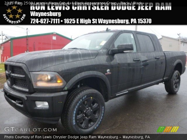 2015 Ram 2500 Laramie Mega Cab 4x4 Black Appearance Group in Black