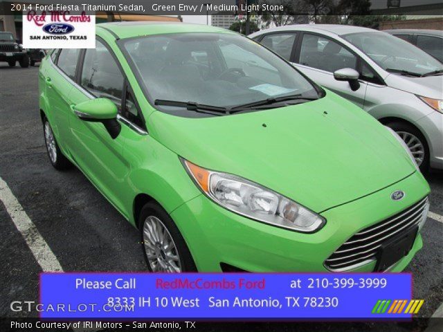 2014 Ford Fiesta Titanium Sedan in Green Envy