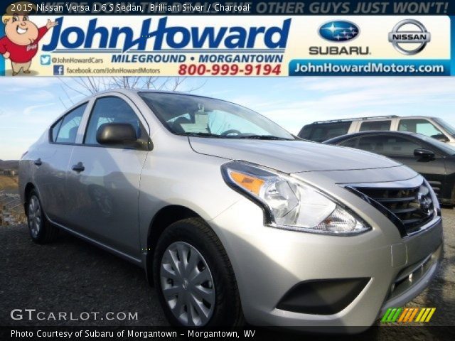 2015 Nissan Versa 1.6 S Sedan in Brilliant Silver