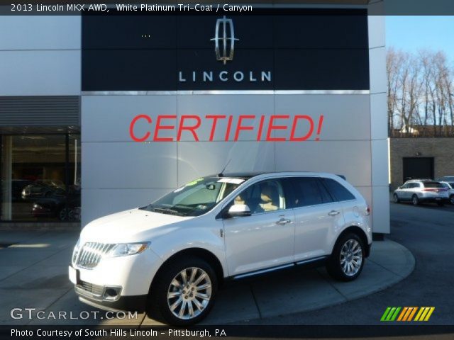 2013 Lincoln MKX AWD in White Platinum Tri-Coat