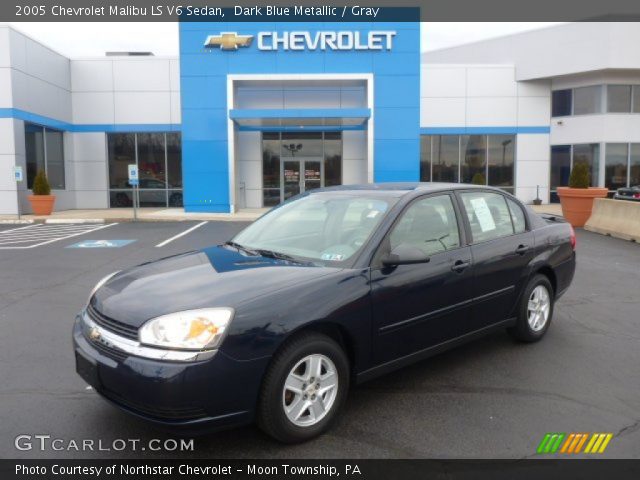 2005 Chevrolet Malibu LS V6 Sedan in Dark Blue Metallic