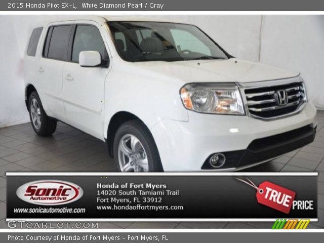 2015 Honda Pilot EX-L in White Diamond Pearl