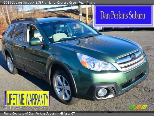 2013 Subaru Outback 2.5i Premium in Cypress Green Pearl